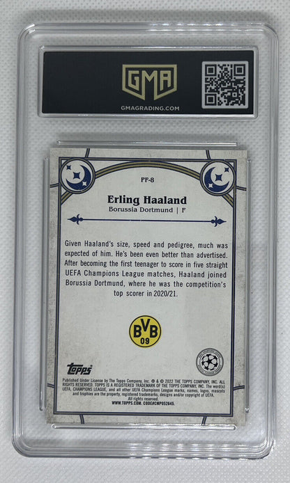 2021 Merlin UEFA Champions League Prophecy Fulfilled Refractor Erling Haaland GM