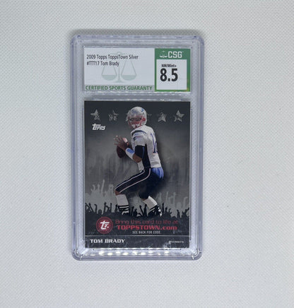 2009 Topps Town Silver Tom Brady CSG 8.5