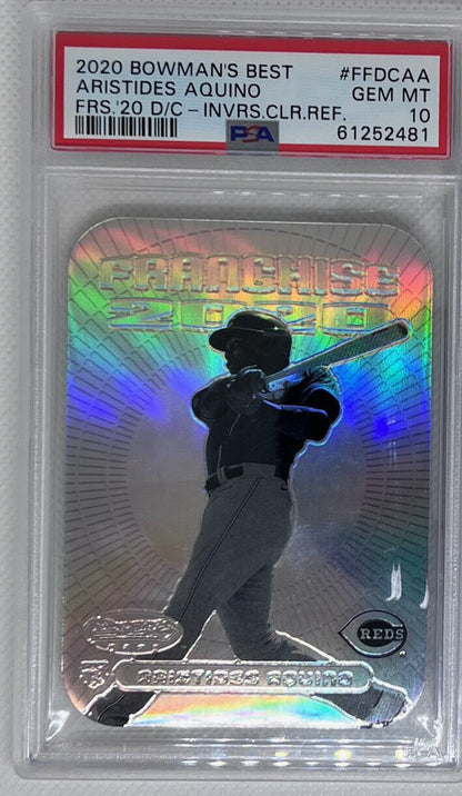 2020 Bowman's Best Franchise 2020 Die-Cuts Aristides Aquino #FFDC-AA PSA 10