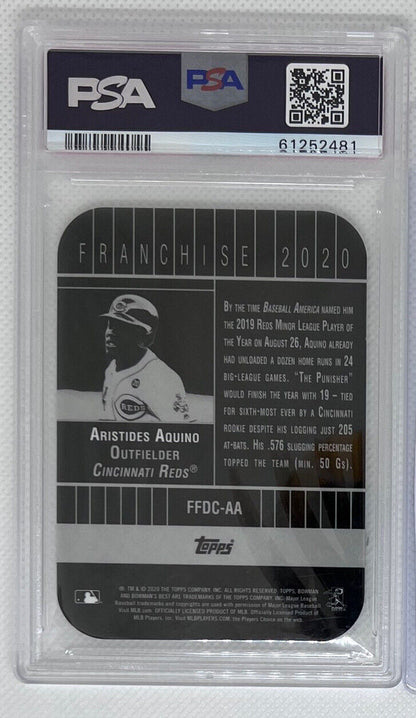 2020 Bowman's Best Franchise 2020 Die-Cuts Aristides Aquino #FFDC-AA PSA 10