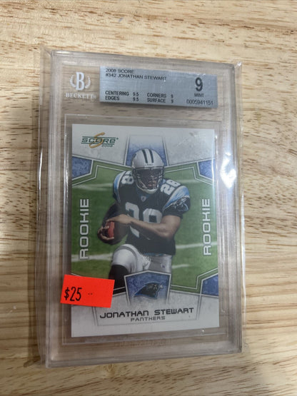 2008 Score Jonathan Stewart BGS 9